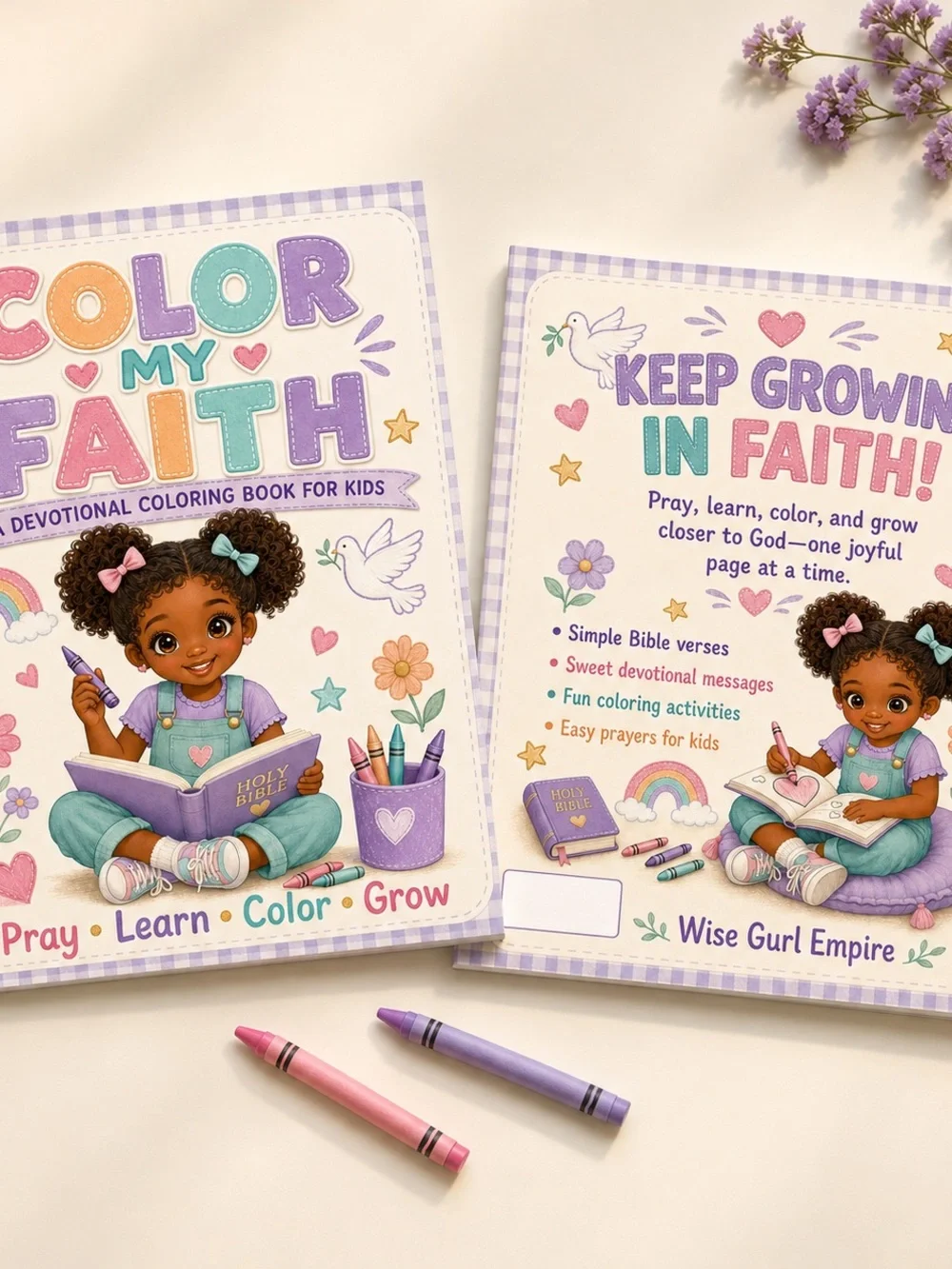 Color My Faith Kids Devotional Coloring Book Ages 4–8
